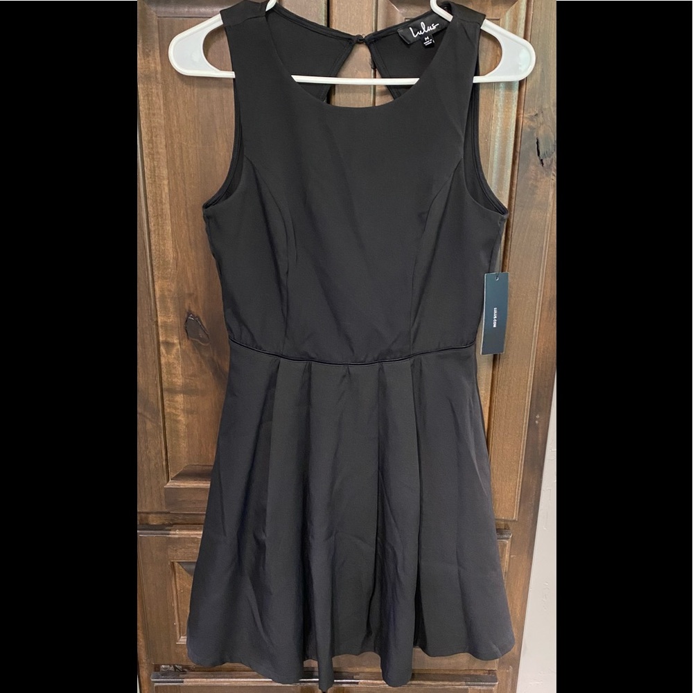 NWT- Lulus- Cutout and About Black Skater Dress Lulus- Size M